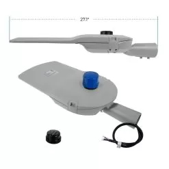 200W LED Roadway Light - 29,000 Lumens - Optional Dusk-To-Dawn Photocell - 750W MH Equivalent - Slipfitter Mount - 5000K 6 200W LED Roadway Light - 29,000 Lumens - Optional Dusk-To-Dawn Photocell - 750W MH Equivalent - Slipfitter Mount - 5000K -Lighting Decoration Store rwlr 50k200t2 1160 back profile