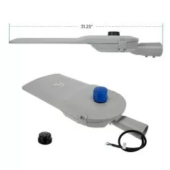 300W LED Roadway Light - 43,500 Lumens - Shorting Cap - 1,000W MH Equivalent - Slipfitter Mount - 5000K 6 300W LED Roadway Light - 43,500 Lumens - Shorting Cap - 1,000W MH Equivalent - Slipfitter Mount - 5000K -Lighting Decoration Store rwlr 50k300t2 back