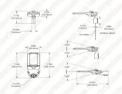 60W LED Roadway Light - 8,700 Lumens - Optional Dusk-To-Dawn Photocell - 175W MH Equivalent - Slipfitter Mount - 5000K -Lighting Decoration Store rwlr 50k60t2 1160 pc