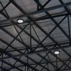 High Voltage LED High Bay Light - 150W - 277-480 VAC - 25,500 Lumens - 400W MH Equivalent - 5000K -Lighting Decoration Store sbl imagegalleries r1 hbud2 50k150hsd hv app up close