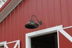 14" LED Gooseneck Barn Light - Swivel Head - 42W - 4000 Lumens - Natural White -Lighting Decoration Store side of barn red gooseneck light