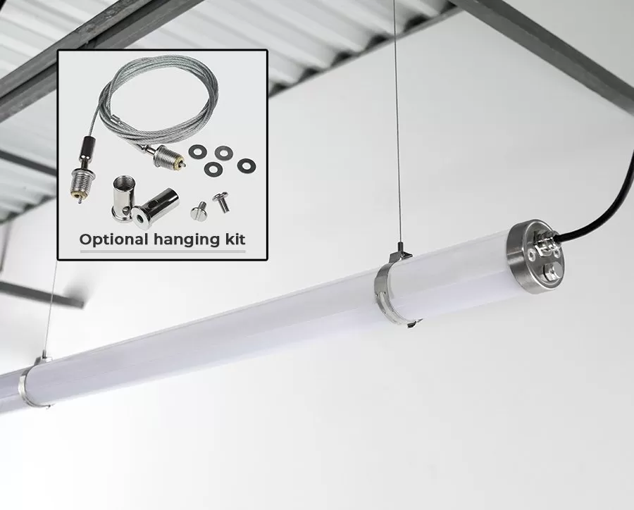 36W 4FT LED Washdown Light Fixture Tube - NSF Certified - Linkable - 5040 Lumens - 4000K - Single End 6 36W 4FT LED Washdown Light Fixture Tube - NSF Certified - Linkable - 5040 Lumens - 4000K - Single End - Image 6