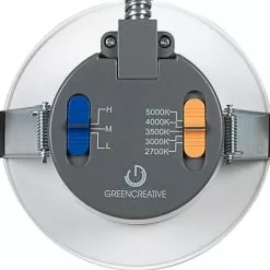 Green Creative 4" SelectFIT G2 LED Downlight - DualDim Technology - Selectable Wattage - Selectable CCT - 7W / 8W / 10W - 2700K / 3000K / 3500K / 4000K / 5000K -Lighting Decoration Store slft4 9cct5s dualdim back