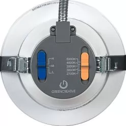 Green Creative 6" SelectFIT G2 LED Downlight - DualDim Technology - Selectable Wattage - Selectable CCT - 10W / 13.5W / 17W - 2700K / 3000K / 3500K / 4000K / 5000K -Lighting Decoration Store slft6 9cct5s dualdim back