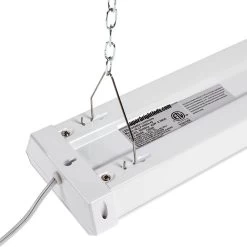 42W Linkable LED Shop Light - 4’ - LED Garage Light With Pull Chain - 4500 Lumens - 5000K/4000K -Lighting Decoration Store sllp xk4 42 hanging kit