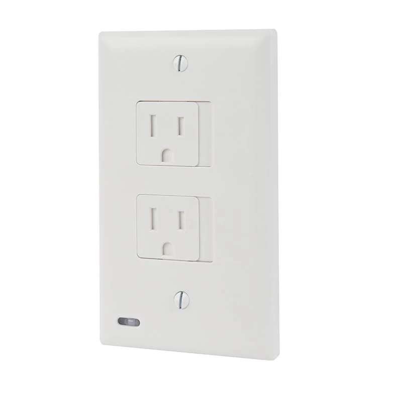 SnapPower SafeLight Décor Outlet Cover Plate - Sliding Outlet Cover - Integrated LED Automatic On/Off Lighting - White Finish - 4000K 1 SnapPower SafeLight Décor Outlet Cover Plate - Sliding Outlet Cover - Integrated LED Automatic On/Off Lighting - White Finish - 4000K