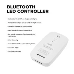 Tunable White LED Strip Light Kit - White LED Tape Light - 5m - Bluetooth Smartphone App Controlled 14 Tunable White LED Strip Light Kit - White LED Tape Light - 5m - Bluetooth Smartphone App Controlled -Lighting Decoration Store stn 2 tw r1 bluetooth led controller