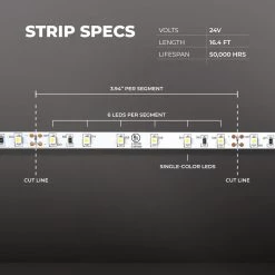 Under Cabinet Smart LED Strip Lighting Kit - 5m LED Tape Light - Alexa / Google Assistant Compatible WiFi / Bluetooth Controller -Lighting Decoration Store stn 2 uc r1 strip specs
