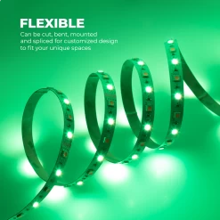 RGBW LED Strip Kit - Color Changing + White LED Tape Light - 5m - Wireless RF Remote -Lighting Decoration Store stn 3 uc r1 flexible