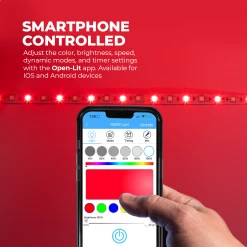 RGBW LED Strip Kit - Color Changing + White LED Tape Light - 5m - Bluetooth Smartphone App Controlled -Lighting Decoration Store stn 4 uc r1 smartphone controlled