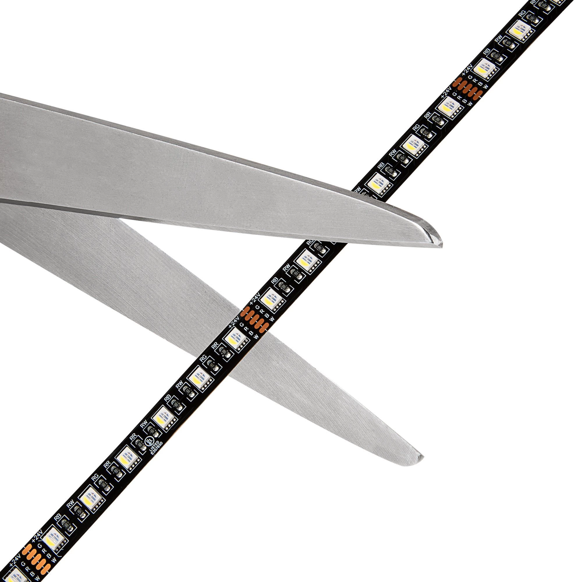 5m Black PCB RGBW LED Strip Light - 5050 Color-Changing LED Tape Light - 24V - IP20 4 5m Black PCB RGBW LED Strip Light - 5050 Color-Changing LED Tape Light - 24V - IP20 - Image 4