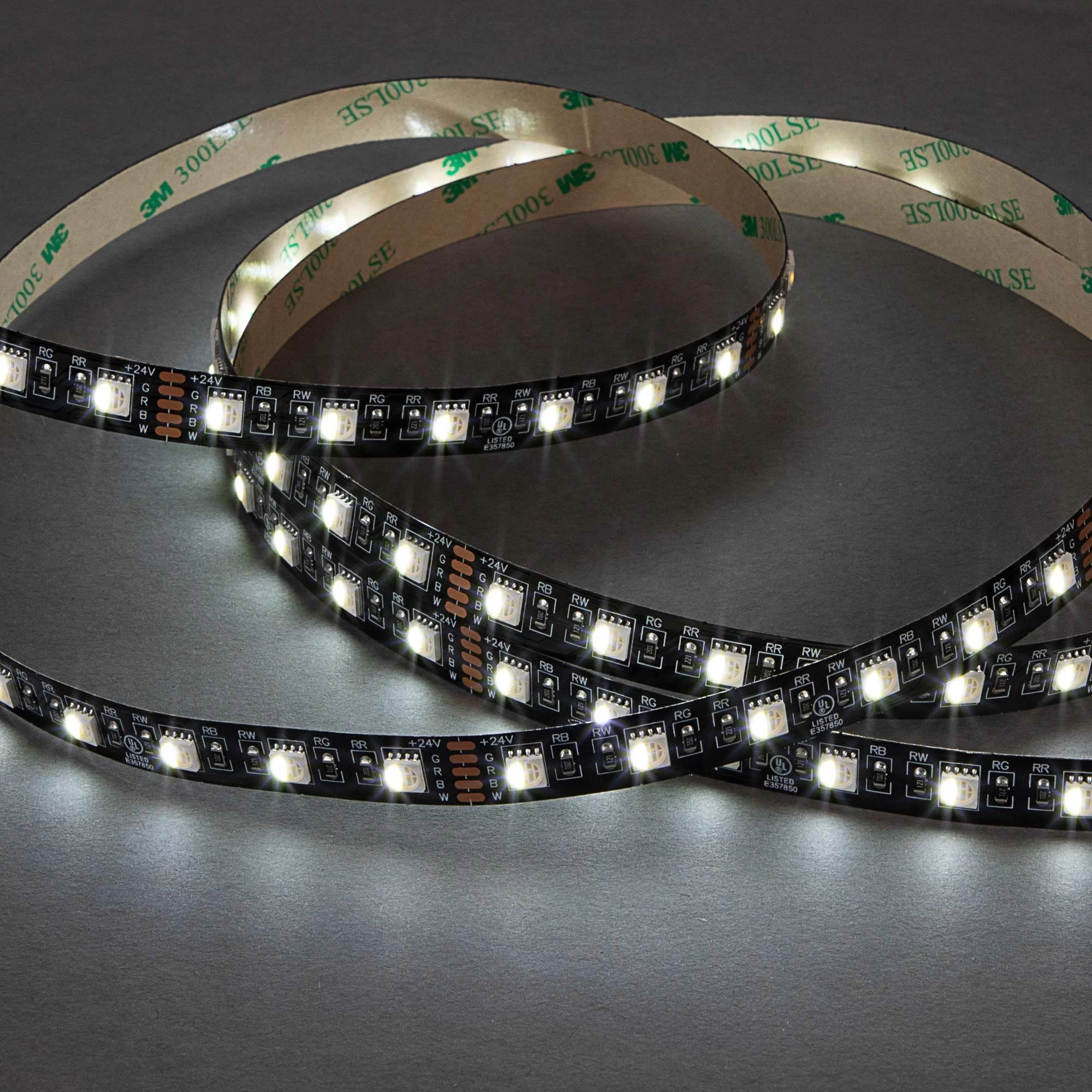 5m Black PCB RGBW LED Strip Light - 5050 Color-Changing LED Tape Light - 24V - IP20 3 5m Black PCB RGBW LED Strip Light - 5050 Color-Changing LED Tape Light - 24V - IP20 - Image 3