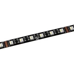 5m Black PCB RGBW LED Strip Light - 5050 Color-Changing LED Tape Light - 24V - IP20