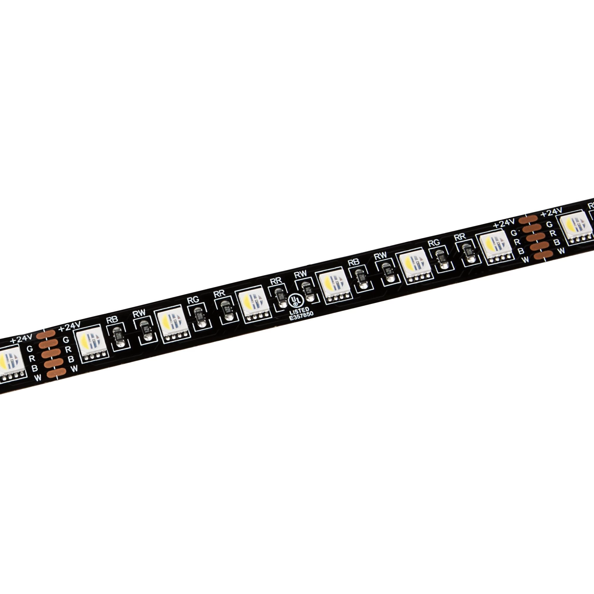 5m Black PCB RGBW LED Strip Light - 5050 Color-Changing LED Tape Light - 24V - IP20 1 5m Black PCB RGBW LED Strip Light - 5050 Color-Changing LED Tape Light - 24V - IP20
