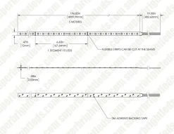 RGBW LED Strip Kit - Color Changing + White LED Tape Light - 5m - Wireless RF Remote -Lighting Decoration Store stn e40k80 a10a 12b5m 24v0 1