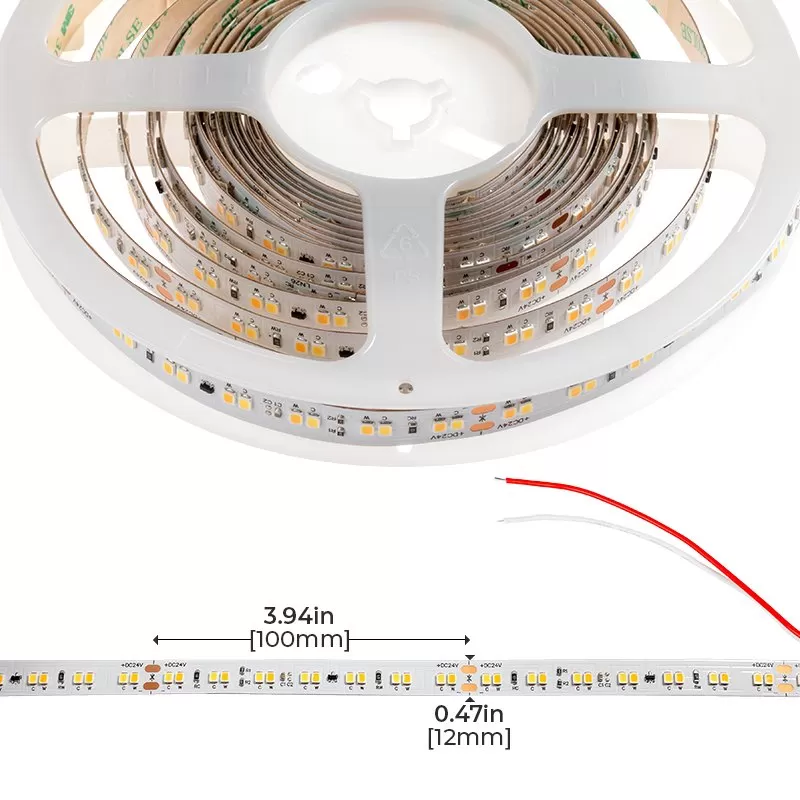 5m Dim-to-Warm White LED Strip Light - Dynamic Color Tape Light - 3000K–1800K - 90+ CRI - 24V 2 5m Dim-to-Warm White LED Strip Light - Dynamic Color Tape Light - 3000K–1800K - 90+ CRI - 24V - Image 2