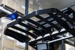 Red LED Forklift Safety/Warning Light With Sequential Flashing Arrow Beam Pattern -Lighting Decoration Store swl b20 sfa installed close up 3