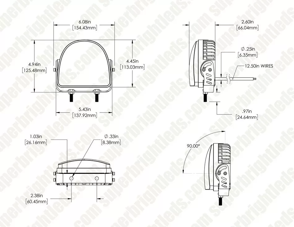 LED Forklift Safety Light - Pedestrian Warning Light With Arc Beam Pattern 7 LED Forklift Safety Light - Pedestrian Warning Light With Arc Beam Pattern - Image 7