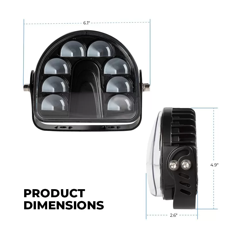 LED Forklift Safety Light - Pedestrian Warning Light With Arc Beam Pattern 2 LED Forklift Safety Light - Pedestrian Warning Light With Arc Beam Pattern - Image 2