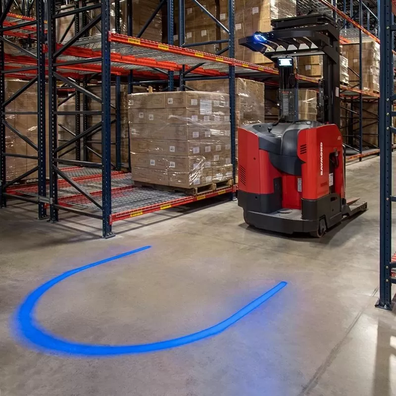 LED Forklift Safety Light - Pedestrian Warning Light With Arc Beam Pattern 5 LED Forklift Safety Light - Pedestrian Warning Light With Arc Beam Pattern - Image 5