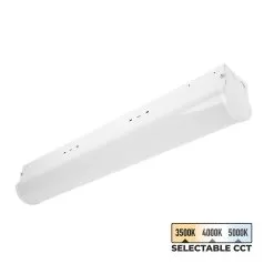 TCP 20W LED General Purpose Strip Light Fixture - 2' Selectable CCT Fixture - 2,600 Lumens - 3500K / 4000K / 5000K