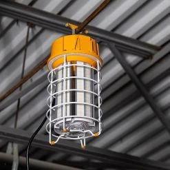 120W LED Temporary High Bay - Linkable LED Area Work Light Fixture - 400W Equivalent - 15000 Lumens - 5000K - 5000K Cool White -Lighting Decoration Store tjsl 50k120w app hanging off