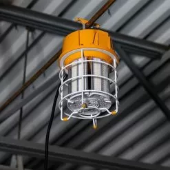 60W LED Temporary High Bay - Linkable LED Area Work Light Fixture - 250W Equivalent - 7500 Lumens - 5000K Cool White -Lighting Decoration Store tjsl 50k60w app hanging off