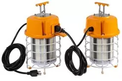 60W LED Temporary High Bay - Linkable LED Area Work Light Fixture - 250W Equivalent - 7500 Lumens - 5000K Cool White -Lighting Decoration Store tjsl 50kxw linkable