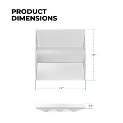 2x2 Recessed LED Troffer Light - Selectable Wattage And CCT - Up To 4,445 Lumens - 25W / 30W / 35W - 3500K / 4000K / 5000K -Lighting Decoration Store tlfd sw3c22 835 dims