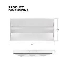 2x4 Recessed LED Troffer Light - Selectable Wattage And CCT - Up To 5,715 Lumens - 34W / 38W / 45W - 3500K / 4000K / 5000K -Lighting Decoration Store tlfd sw3c24 845 dims