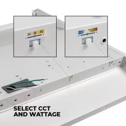 2x4 Recessed LED Troffer Light - Selectable Wattage And CCT - Up To 5,715 Lumens - 34W / 38W / 45W - 3500K / 4000K / 5000K -Lighting Decoration Store tlfd sw3c24 845 wat and cct