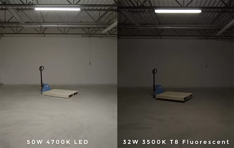 50W Vapor Tight LED Strip Light - 4' Long - 6,100 Lumens - 4000K/5000K 10 50W Vapor Tight LED Strip Light - 4' Long - 6,100 Lumens - 4000K/5000K - Image 10