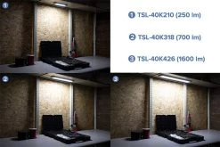 Linear LED Task Light With Touch Switch - Under-Cabinet LED Light Fixture -Lighting Decoration Store tsl xkx sizes output comparison updated