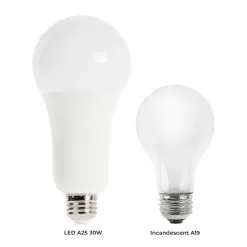 30W PS25 (A25) LED Bulb - Non-dimmable - 200W Incandescent Equivalent - 3750 Lumens - 4000K 7 30W PS25 (A25) LED Bulb - Non-dimmable - 200W Incandescent Equivalent - 3750 Lumens - 4000K -Lighting Decoration Store tsz30a25 l comparison