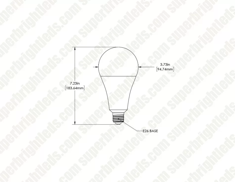 30W PS25 (A25) LED Bulb - Non-dimmable - 200W Incandescent Equivalent - 3750 Lumens - 4000K 5 30W PS25 (A25) LED Bulb - Non-dimmable - 200W Incandescent Equivalent - 3750 Lumens - 4000K - Image 5