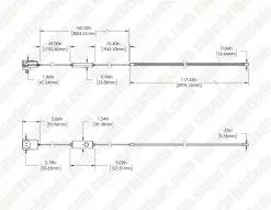 Twinkly Flex - RGB Flexible LED Light Tube - Neon Tube Alternative - App-Controlled - 10ft -Lighting Decoration Store twfl300stw wus dim drawing