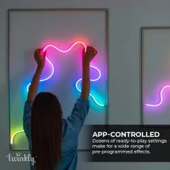 Twinkly Flex - RGB Flexible LED Light Tube - Neon Tube Alternative - App-Controlled - 10ft -Lighting Decoration Store twfl300stw wus 4