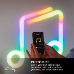 Twinkly Flex - RGB Flexible LED Light Tube - Neon Tube Alternative - App-Controlled - 10ft -Lighting Decoration Store twfl300stw wus 6