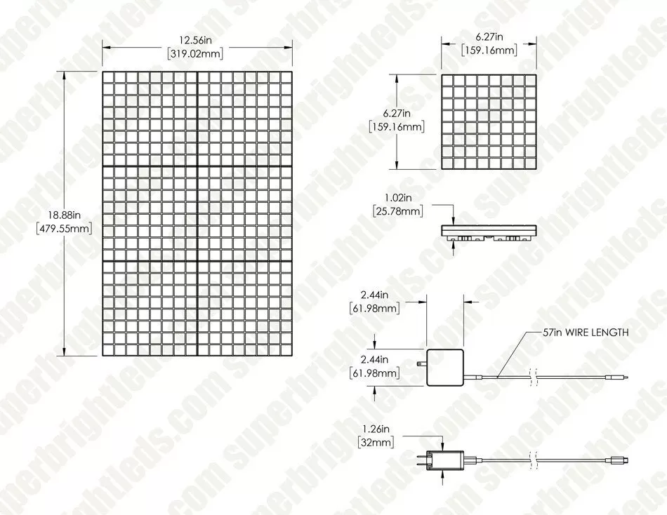 Twinkly Squares - Combo Pack - App-Controlled LED Panels - RGB Pixels - 1 Master Tile + 5 Extension Tiles 10 Twinkly Squares - Combo Pack - App-Controlled LED Panels - RGB Pixels - 1 Master Tile + 5 Extension Tiles - Image 10