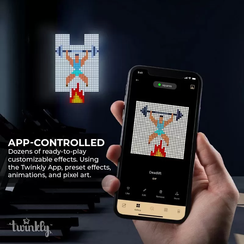 Twinkly Squares - Combo Pack - App-Controlled LED Panels - RGB Pixels - 1 Master Tile + 5 Extension Tiles 5 Twinkly Squares - Combo Pack - App-Controlled LED Panels - RGB Pixels - 1 Master Tile + 5 Extension Tiles - Image 5