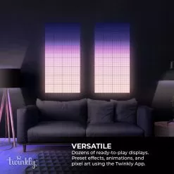 Twinkly Squares - Combo Pack - App-Controlled LED Panels - RGB Pixels - 1 Master Tile + 5 Extension Tiles 20 Twinkly Squares - Combo Pack - App-Controlled LED Panels - RGB Pixels - 1 Master Tile + 5 Extension Tiles -Lighting Decoration Store twq064stw 07 bus 5