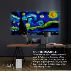 Twinkly Squares - Combo Pack - App-Controlled LED Panels - RGB Pixels - 1 Master Tile + 5 Extension Tiles 22 Twinkly Squares - Combo Pack - App-Controlled LED Panels - RGB Pixels - 1 Master Tile + 5 Extension Tiles -Lighting Decoration Store twq064stw 07 bus 7