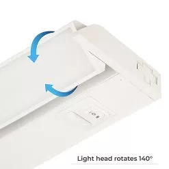 24" Under Cabinet LED Lighting Fixture With Selectable Color Temperature Switch - 825 Lumens - 4000K/3000K/2700K - Selectable White -Lighting Decoration Store uc 37td3c18 rotatable option updated