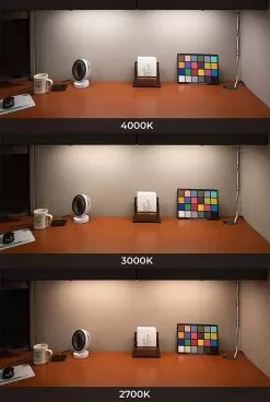 24" Under Cabinet LED Lighting Fixture With Selectable Color Temperature Switch - 825 Lumens - 4000K/3000K/2700K - Selectable White -Lighting Decoration Store uc 37td3c18 under cabinet matts desk cct cri chart