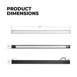 4’ LED Linear Up/Down Pendant Light - Selectable Wattage And CCT - Up To 6,500 Lumens - 30W / 40W / 50W - 3500K / 4000K / 5000K - Black 9 4’ LED Linear Up/Down Pendant Light - Selectable Wattage And CCT - Up To 6,500 Lumens - 30W / 40W / 50W - 3500K / 4000K / 5000K - Black -Lighting Decoration Store udla sw3c50 bk product dims