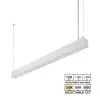4’ LED Linear Up/Down Pendant Light - Selectable Wattage And CCT - Up To 6,500 Lumens - 30W / 40W / 50W - 3500K / 4000K / 5000K - White