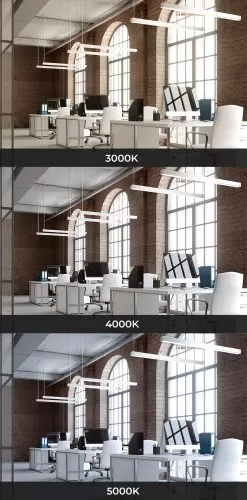 50W LED Linear Fixture - 4ft Up / Down Light - Linkable - Selectable CCT - 6,500 Lumens - White Finish -Lighting Decoration Store udla sw3c50 wh app office modern cct