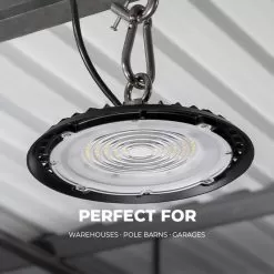 LED UFO High Bay - 100 Watt - Slim - 11,500 Lumens - 320 Watt Metal Halide Equivalent - 5000K -Lighting Decoration Store uhbc 50k120 bldob perfect for 1