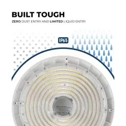200W UFO LED High Bay With Reflector - 28,000 Lumens - 750W MH Equivalent - White Finish - 5000K -Lighting Decoration Store uhbd s1 50k200 80h white r1 built tough 1