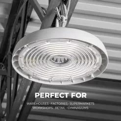 200W UFO LED High Bay - 28,000 Lumens - 750W MH Equivalent - 5000K -Lighting Decoration Store uhbd s1 50k240 80hwhite r1 perfect for